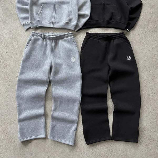 StreetFlex Drawstring Zipper Sweatpants