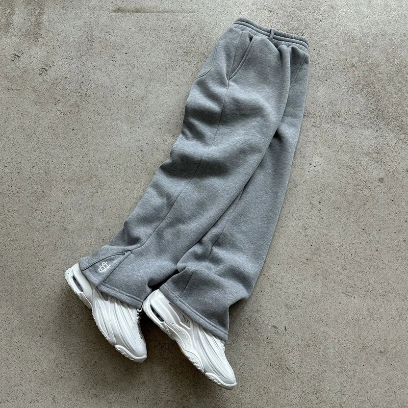 StreetFlex Drawstring Zipper Sweatpants